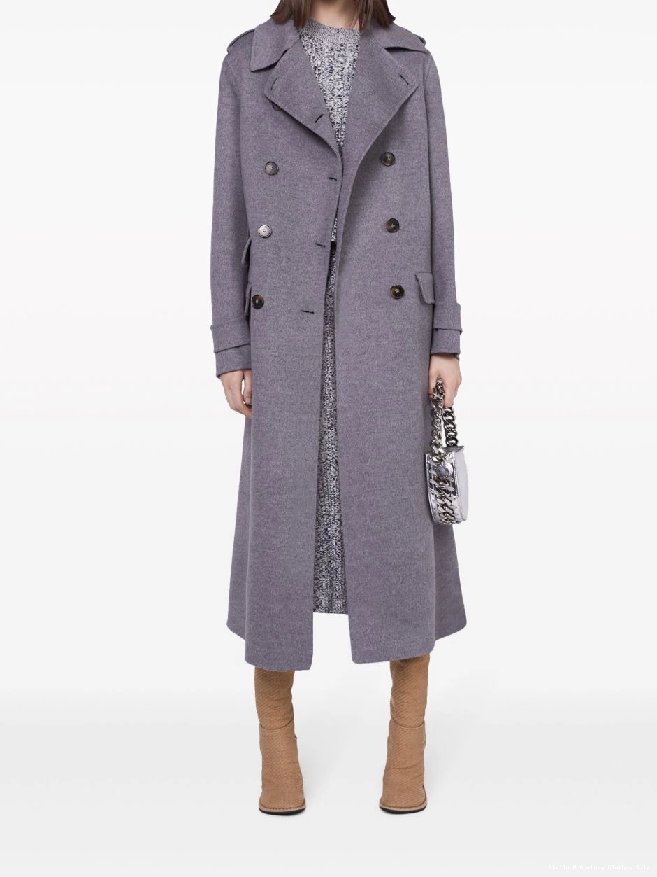 Affordable coat wool Women Stella trench double-breasted McCartney 0717